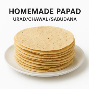Homemade Papad (Urad/Chawal/Sabudana)